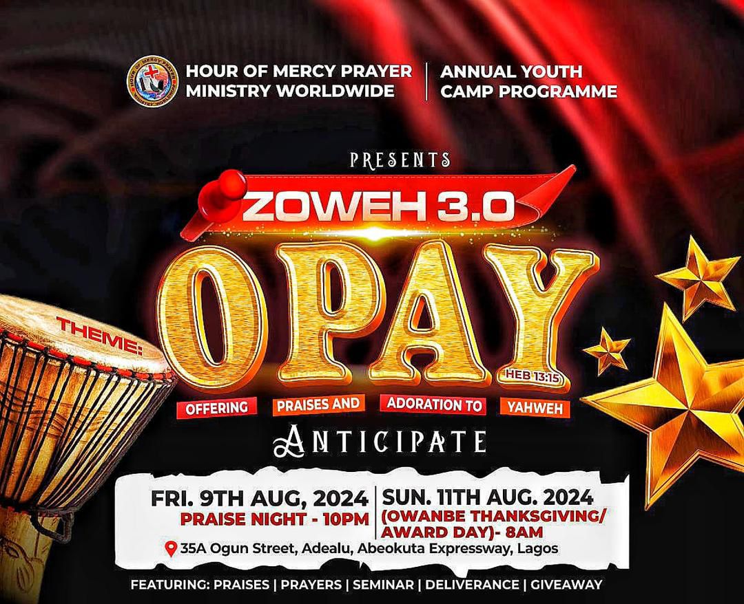 NOMINATION: HOUR OF MERCY PRAYER MINISTRY OWANBE AND AWARD SUNDAY